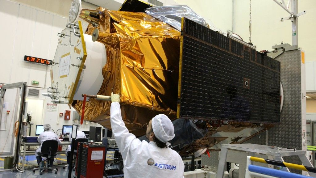 Satelita Pleiades 1B podczas budowy, fot. Airbus Defence & Space