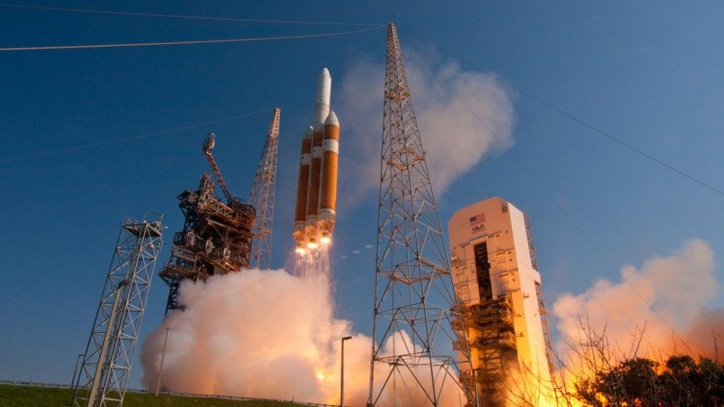 Start rakiety Delta IV Heavy. Fot. ULA