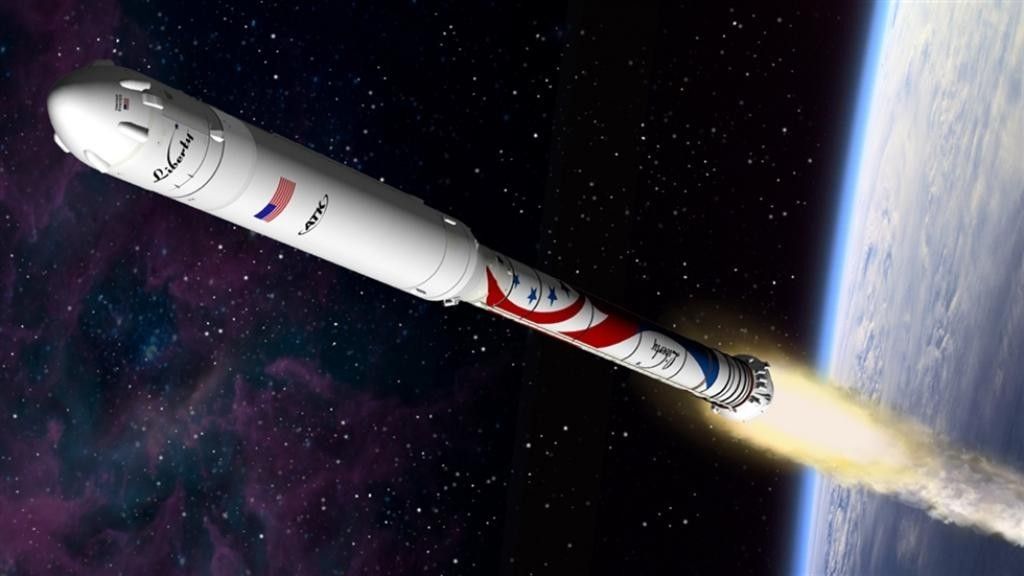 Artystyczna wizja rakiety Liberty, której pochodną ma być konstrukcja Next Generation Launcher. Ilustracja: ATK