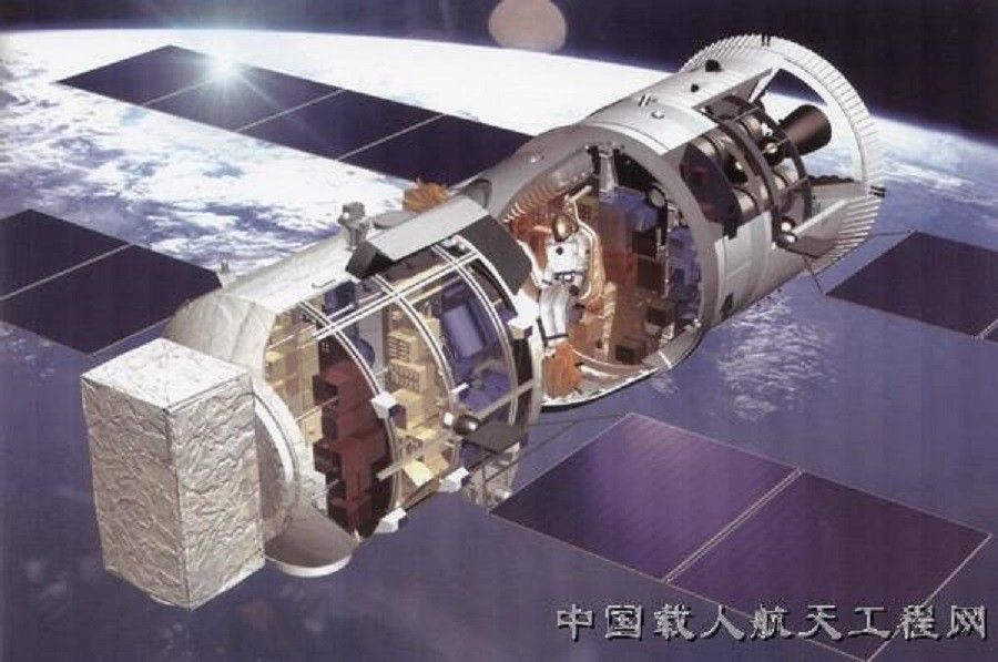 Przekrój statku Shenzhou V. Ilustracja: China Manned Space Engineering Office / en.cmse.gov.cn