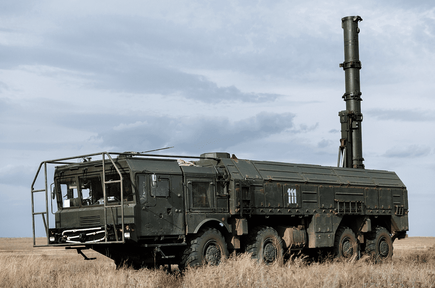 A Russian Iskander system with a cruise missile. Photo: mil.ru.