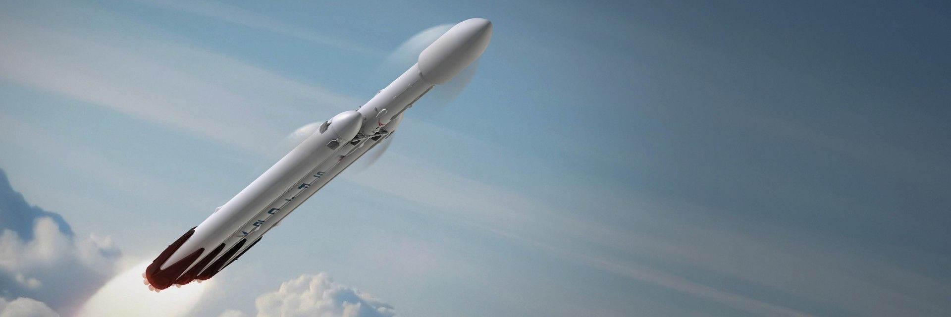 Rakieta Falcon Heavy, ilustracja: SpaceX
