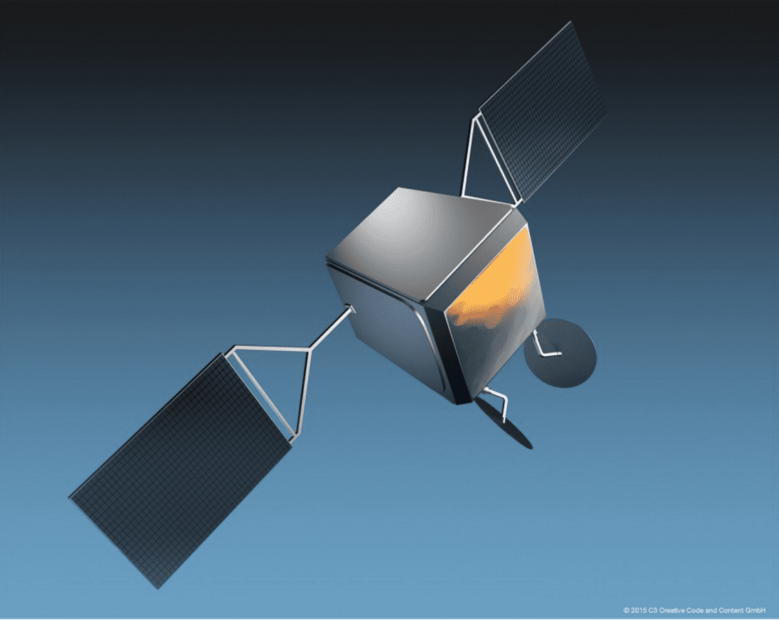 Satelita konstelacji OneWeb, ilustracja: Airbus Defence & Space