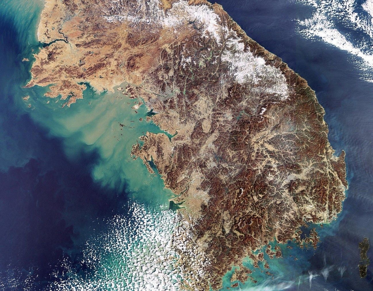 Półwysep Koreański. Fot. ESA / esa.int