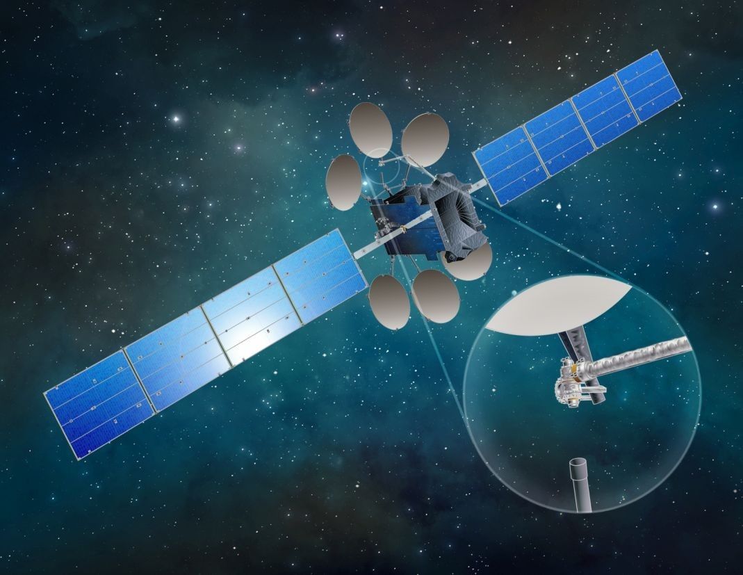 Artystyczna wizja satelity Dragonfly. Ilustracja: SSL