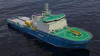 Wizja lodołamacza projektu 21900M - fot. CKB Bałtsudprojekt