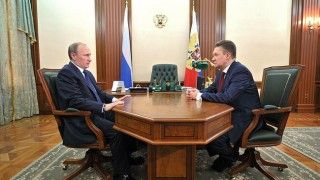 Środowe spotkanie Władimira Putina i Aleksieja Millera- fot. Kremlin.ru