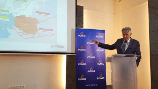Prezes PGNiG na konferencji dotyczącej OPAL. Fot. Energetyka24.com
