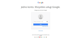 Strona logowania do konta Google, fot. onedrive.live