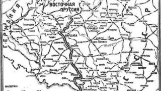 Mapa podziału Polski (rozgraniczenie według paktu Ribbentrop-Mołotow) opublikowana w dzienniku „Izwiestia” 18.09.1939- fot. Wikipedia
