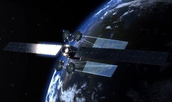 Satelita Eutelsat 117 West B. Ilustracja: Eutelsat