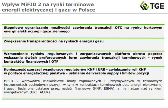 Źródło: prezentacja TGE SA