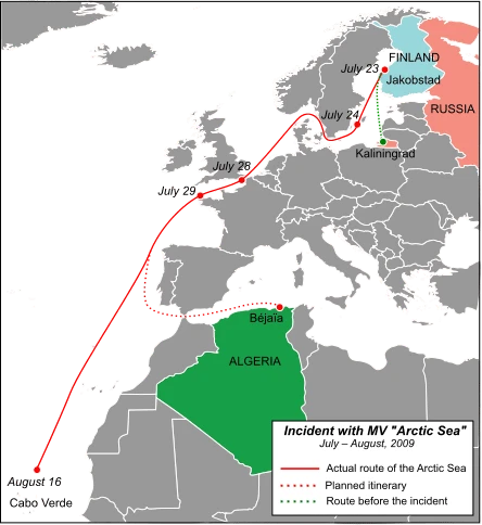 Trasa Arctic Sea. Fot. Wikipedia/CC3.0