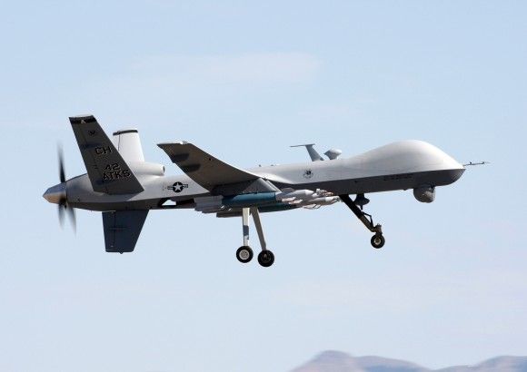 A MQ-9 armed UAV. Photo: Paul Ridgeway/USAF.