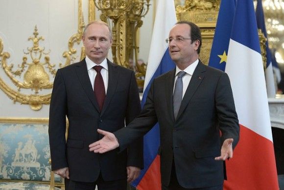 A meeting between presidents of France and Russia in June 2014. Photo: kremlin.ru.
