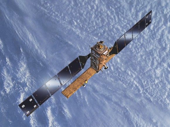 Satelita Sentinel-1B, Ilustracja: ESA–Pierre Carril