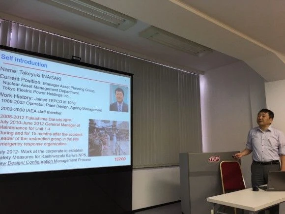 Na zdjęciu Takeyuki Inagaki, obecnie menadżer w Tokyo Electric Power Holdings Inc. Przez 15 miesięcy po katastrofie w elektrowni Fukushima-Daichi odpowiadał za przywrócenie strefy powypadkowej do normalności. (Fot. Energetyka24)