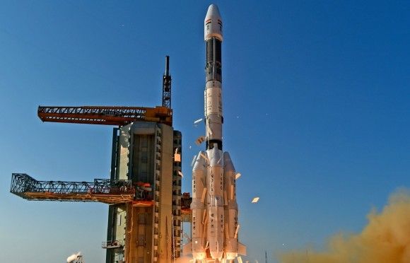Start rakiety GSLV. Fot. ISRO / isro.gov.in