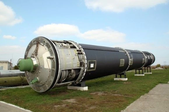 Rakieta balistyczna R-36M (SS-18 Satan) w Pierwomajsku na Ukrainie. Fot. Andrzej Hładij/Space24.pl