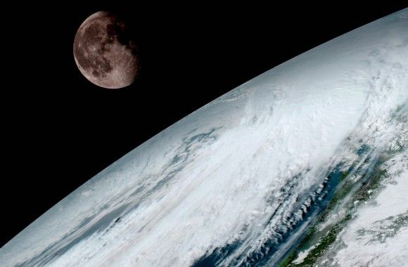 Zdjęcie zachodniej półkuli Ziemi wykonane przez satelitę GOES-16. Fot. NASA/NOAA - nasa.gov