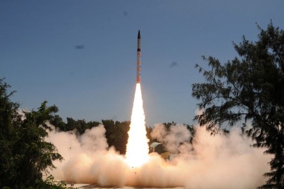 Start rakiety Agni-IV, fot. DRDO