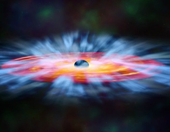 Sonda Imaging X-ray Polarimetry Explorer (IXPE) będzie badać m. in. spolaryzowane promieniowanie rentgenowskie pochodzące z okolic supermasywnych czarnych dziur. Ilustracja: NASA
