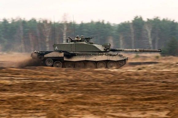 A Challenger 2 main battle tank during an exercise in Poland. Both Britain and Poland are to become framework nations for the VJTF. Photo: MoD UK/Crown Copyright.