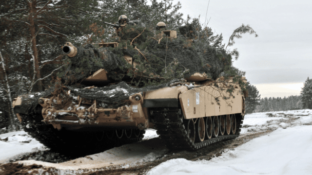 Abrams Main Battle Tanks Deployed to Poland Wearing “Local” Camo