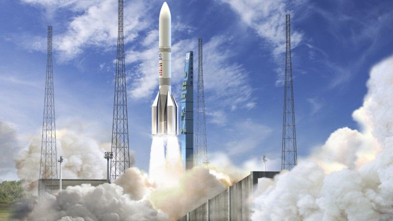 Rakiety nośne Vega C i Ariane 6, ilustracja: ESA – David Ducros,Jacky Huart 2016