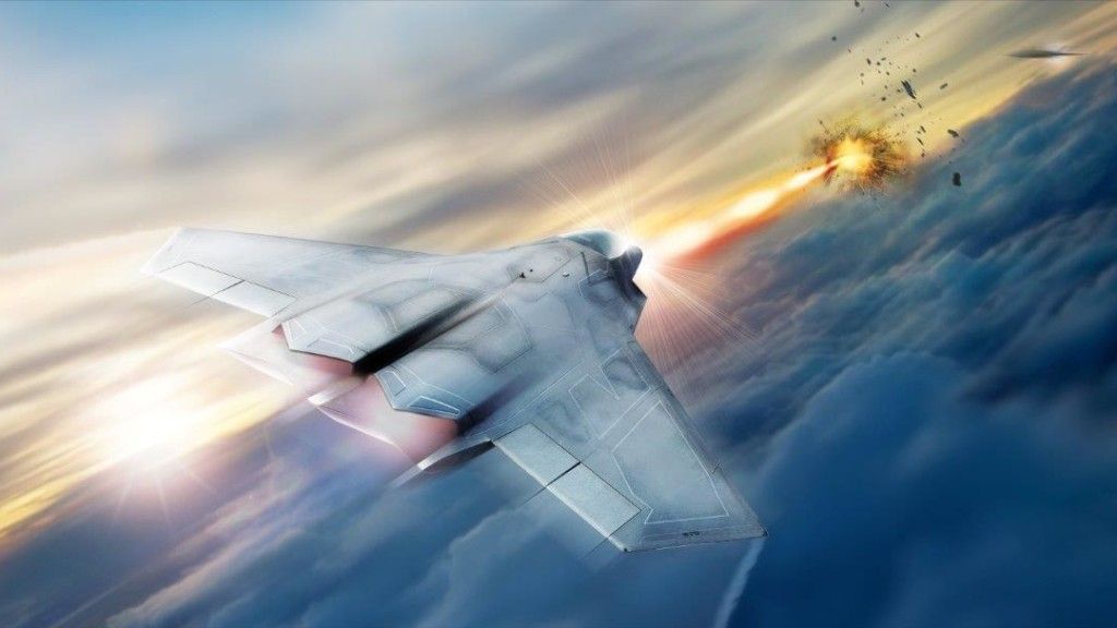 Wizja kompaktowego systemu laserowego zamontowanego na myśliwcu 6. generacji, Ilustracja: Lockheed Martin