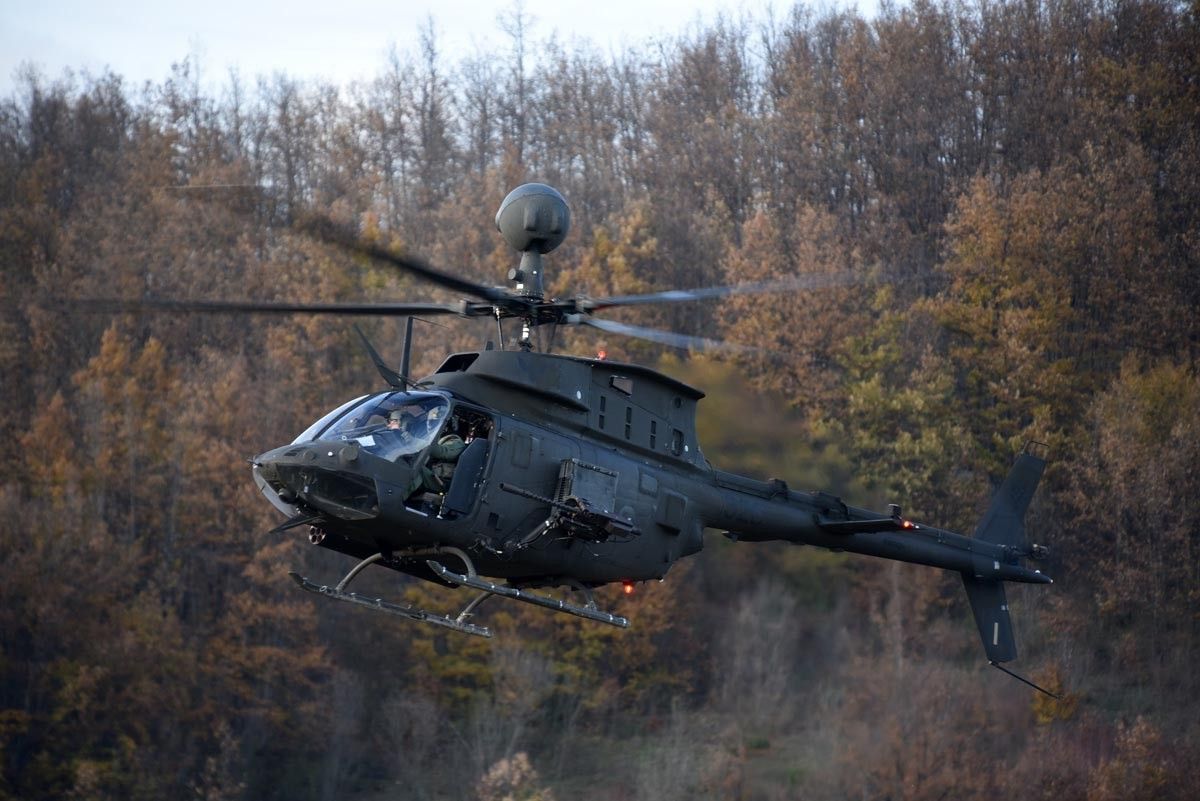 Chorwacki OH-58D, jeden z nielicznych dotychczasowych efektów modernizacji SZ tego państwa. Fot. MORH/ T. Brandt