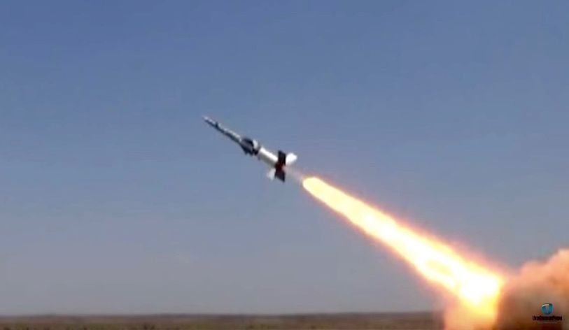  Modified missile being launched. IMAGE CREDIT: UKROBORONPROM