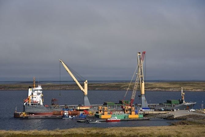 Nowa infrastruktura portu Mare Harbour na Falklandach. Fot. www.volkerstevin.co