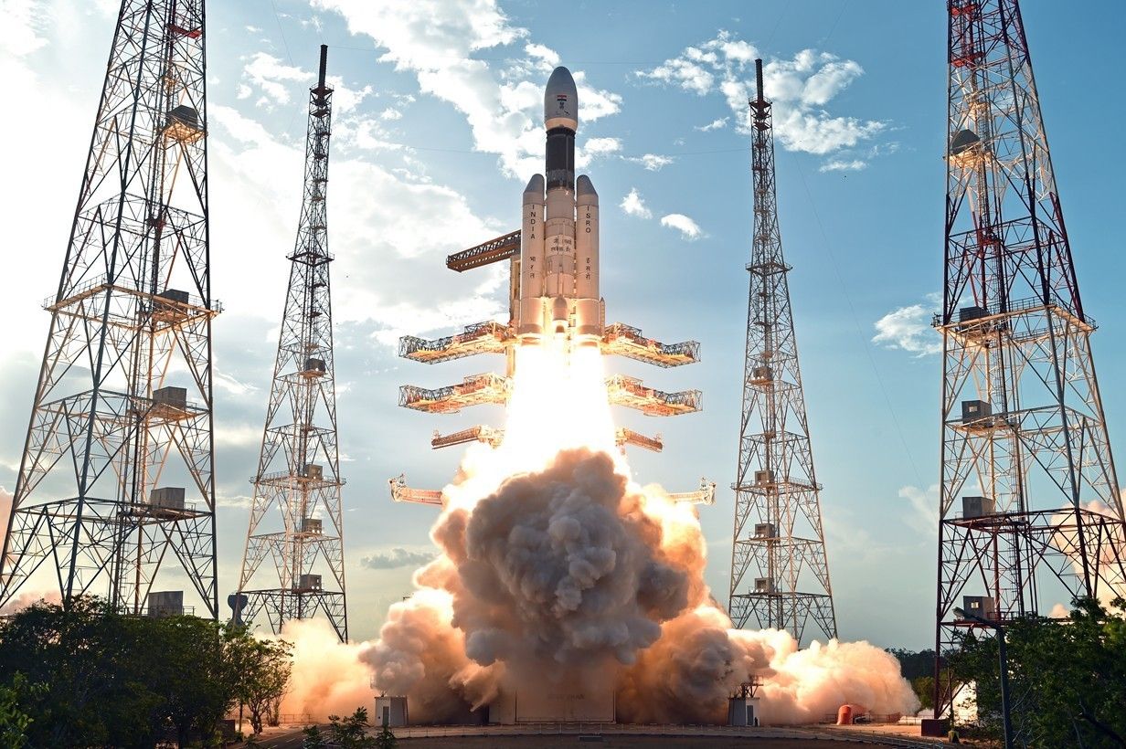 Start rakiety GSLV Mk3. Fot. ISRO