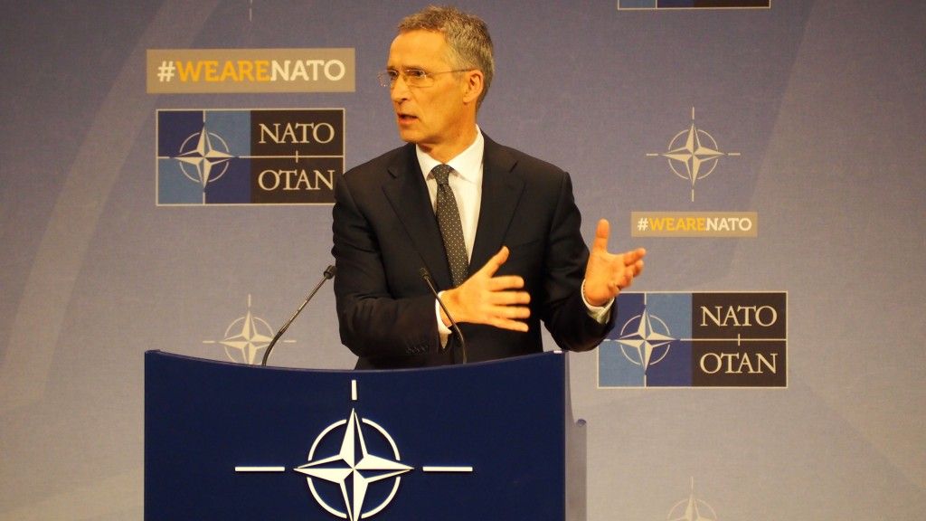 <p>Sekretarz generalny NATO Jens Stoltenberg. Fot. Rafał Lesiecki / Defence24.pl</p>