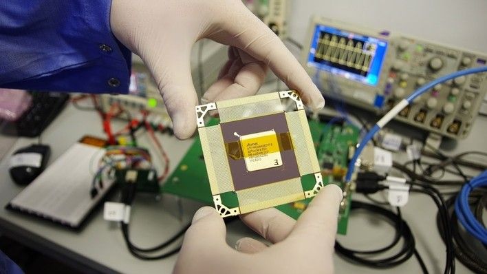 AGGA-4 is an advanced integrated circuit which has been designed for space applications in GNSS receivers. IMAGE CREDIT: ASTRI POLSKA