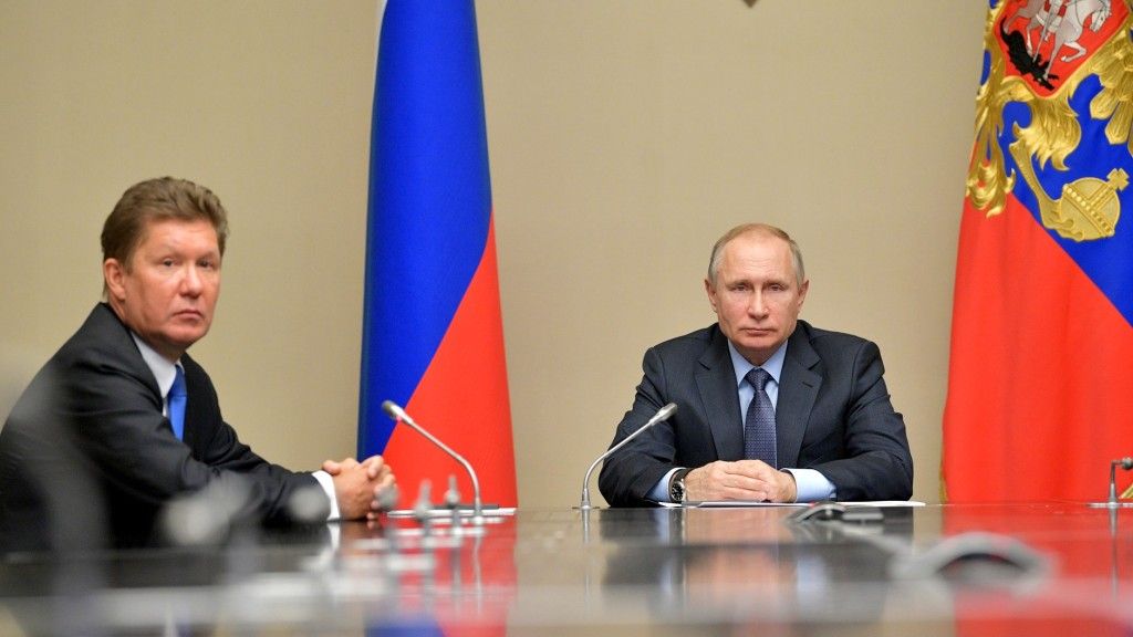 Szef Gazpromu Aleksiej Miller i prezydent Władimir Putin. Fot. kremlin.ru