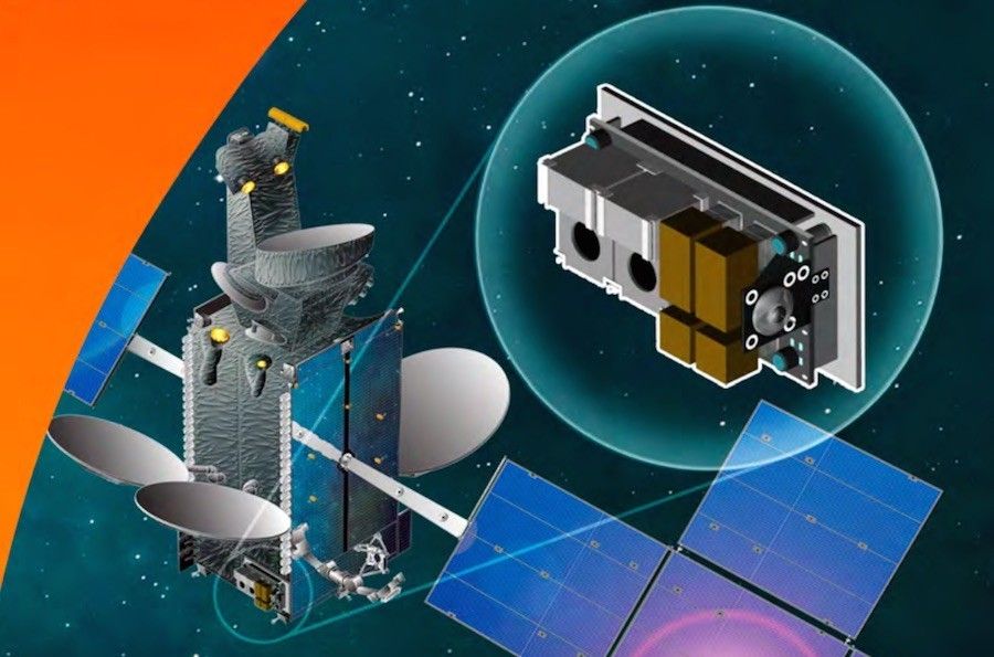 Umiejscowienie komponentu PODS na satelicie komunikacyjnym produkcji Space Systems Loral. Ilustracja: SSL