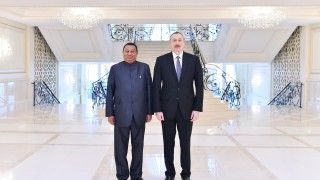 Mohammad Barkindo i Ilham Alijew. Fot. president.az