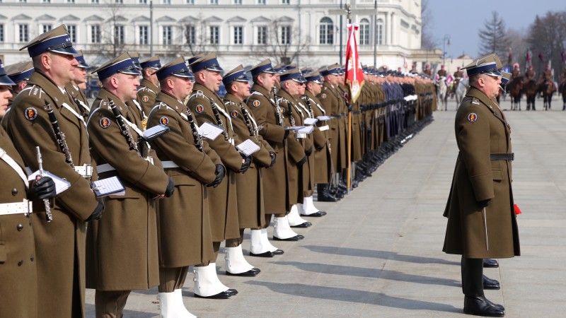 Przeformowanie Batalionu Reprezentacyjnego WP w Pułk Reprezentacyjny WP. Fot. Rafał Lesiecki / Defence24.pl