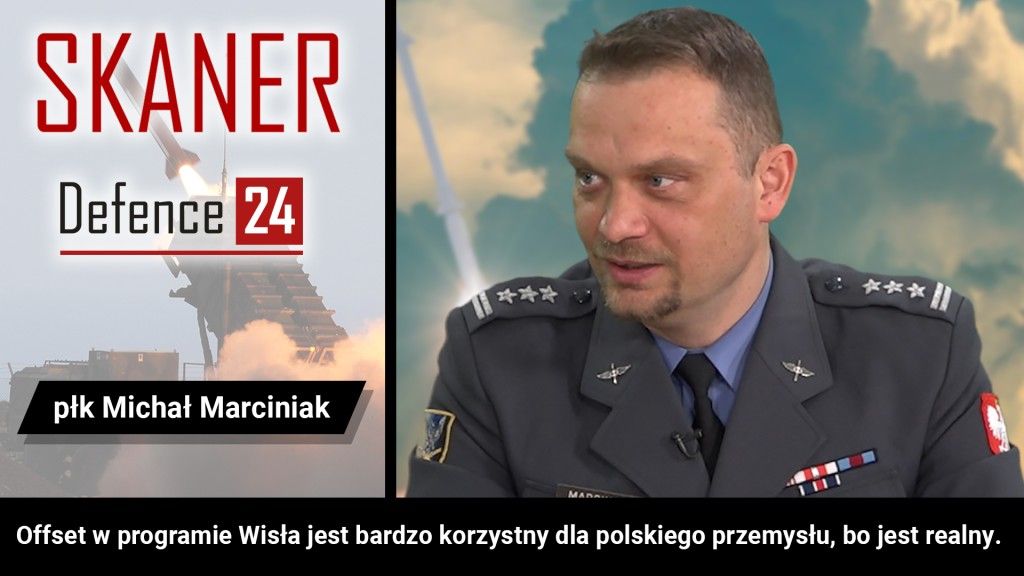 <p>Pełnomocnik MON ds. systemu Wisła płk Michał Marciniak. Fot. Defence24.pl</p>