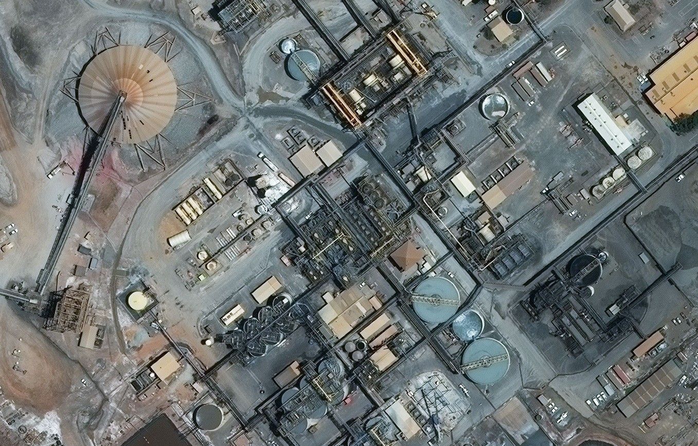 Australijska kopalnia Kalgoorlie widziana z satelity systemu WorldView-3. Fot. Satellite Imaging Corporation / Digital Globe - satimagingcorp.com