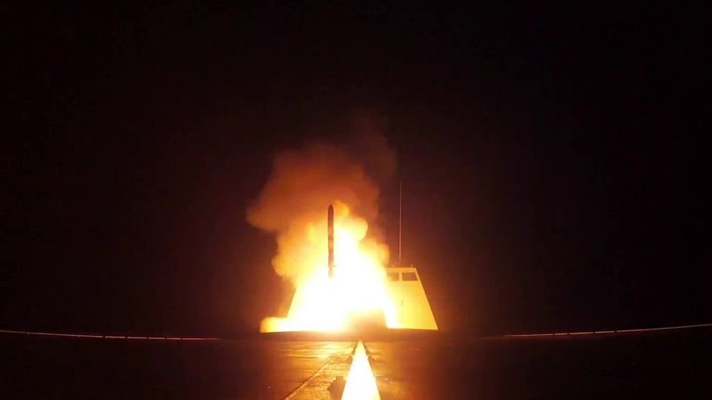 Start rakiety MdCN w kierunku Syrii – fot. Marine nationale