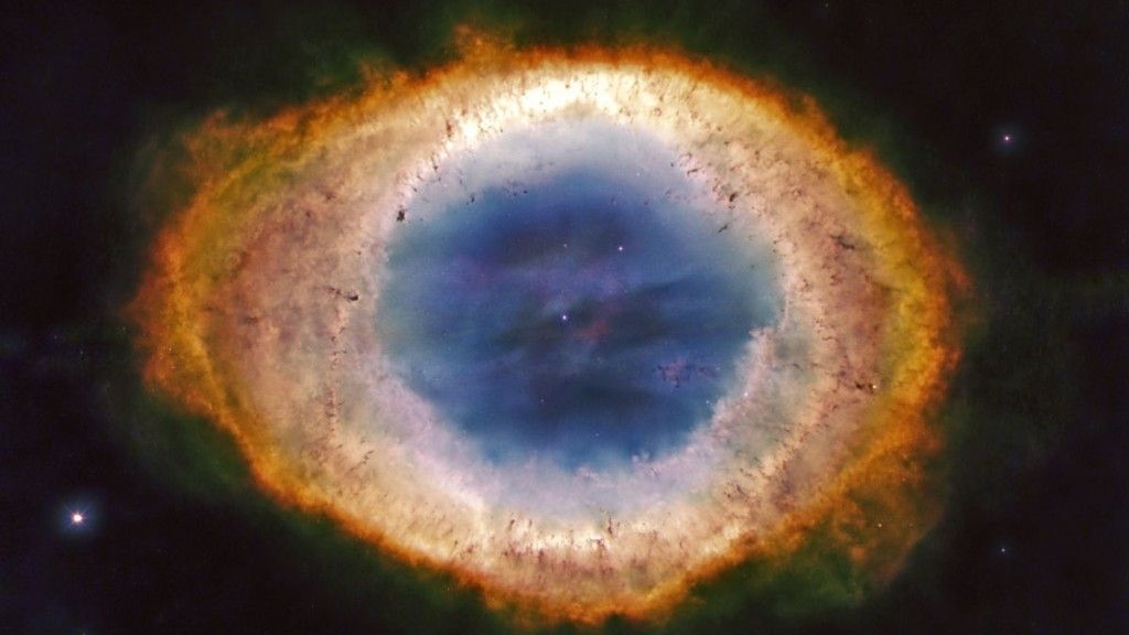 Mgławica planetarna M57 (Mgławica Pierścień). Fot. NASA, ESA, Hubble, G. Donatiello