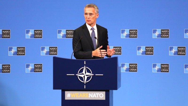 <p>Sekretarz generalny NATO Jens Stoltenberg. Fot. Rafał Lesiecki / Defence24.pl</p>
