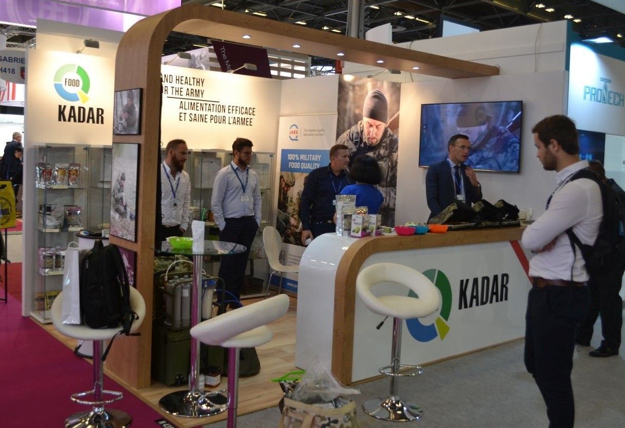 Stanowisko wystawiennicze firmy Kadar na targach Eurosatory 2018 w Paryżu. Fot. M.Dura