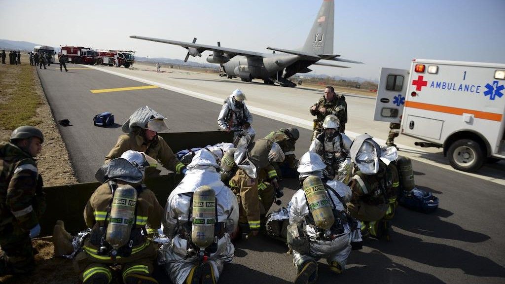 Ćwiczenia w amerykańskiej bazie lotniczej Osan w Korei Południowej, fot. Staff Sgt. Jonathan Steffen/U.S. Air Force