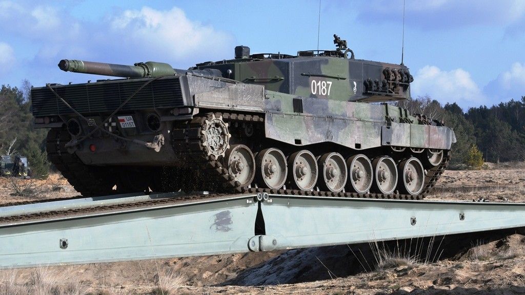 Wszystkie polskie czołgi Leopard 2A4 (na zdjęciu z 10 BKPanc.) zostaną zmodernizowane do standardu Leopard 2PL. Fot. kpt. Katarzyna Sawicka.