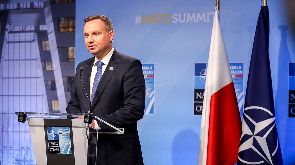 Prezydent Andrzej Duda na szczycie NATO. Fot. Krzysztof Sitkowski/KPRP