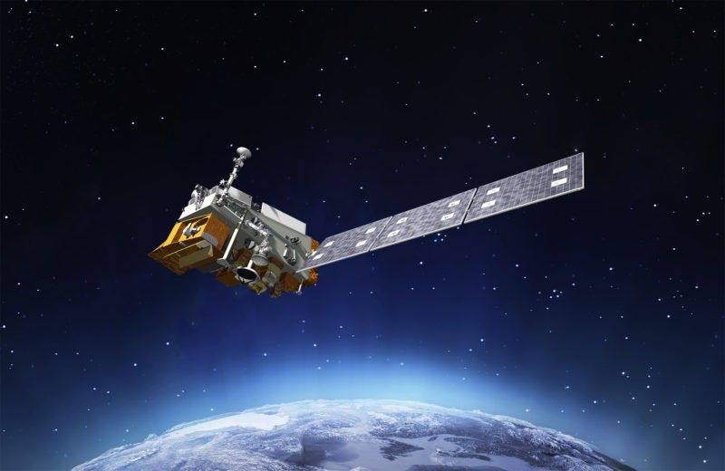 Artystyczna wizja satelity NOAA JPSS-1. Ilustracja: NOAA
